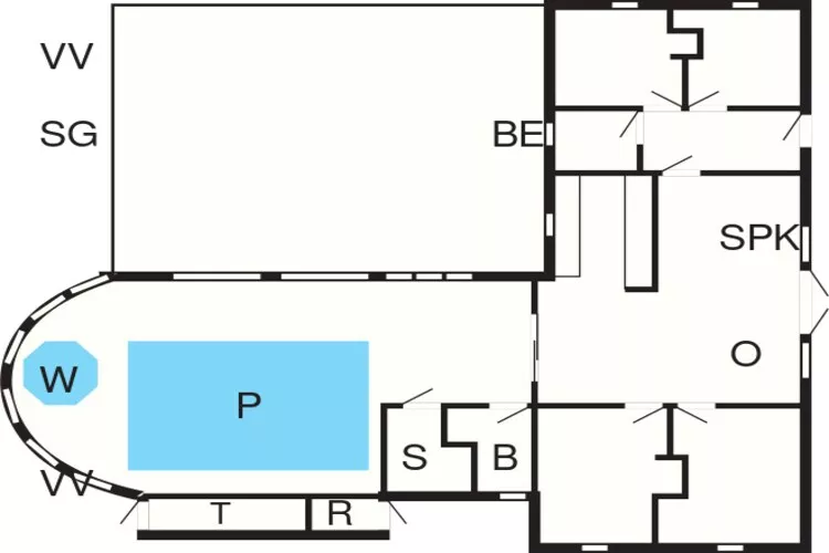 10 persoons vakantie huis in Ringkøbing-Plattegrond