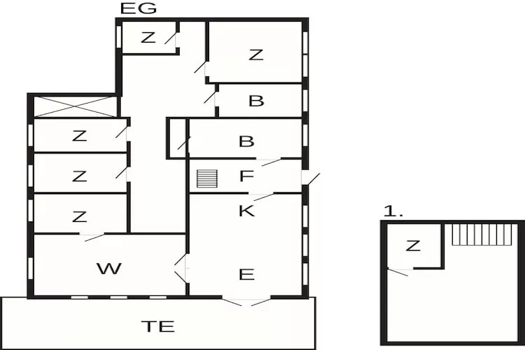 10 persoons vakantie huis in Thisted-Plattegrond