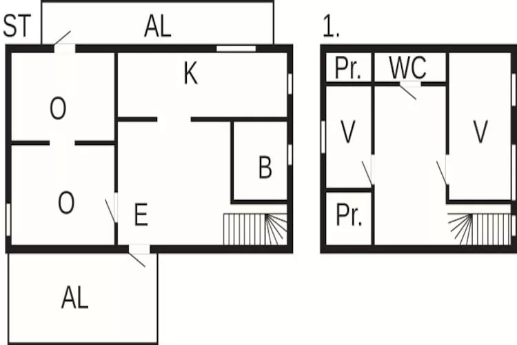 8 persoons vakantiehuis in HOVA-Plattegrond