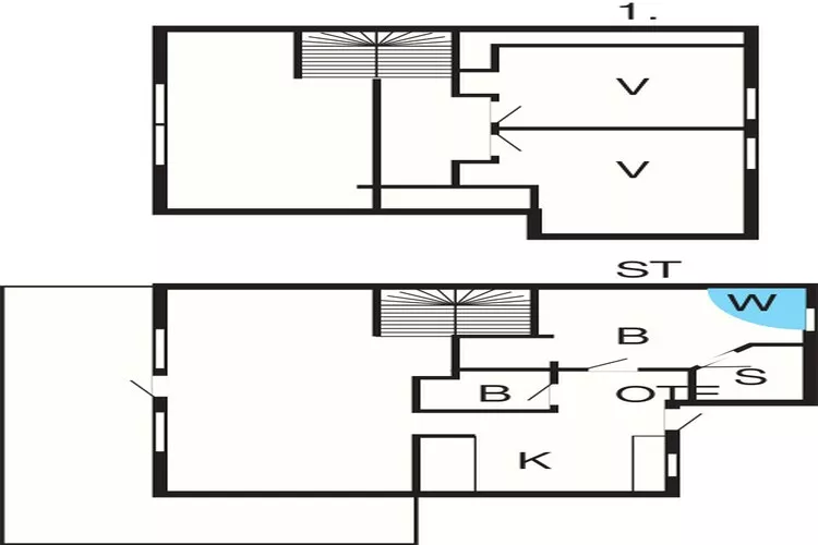 Luxe retraite in Sondervig -- By Traum Ferienwohnungen-Plattegrond