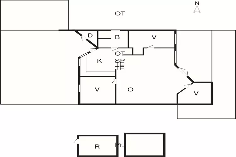 6 persoons vakantie huis in Børkop-By Traum-Plattegrond