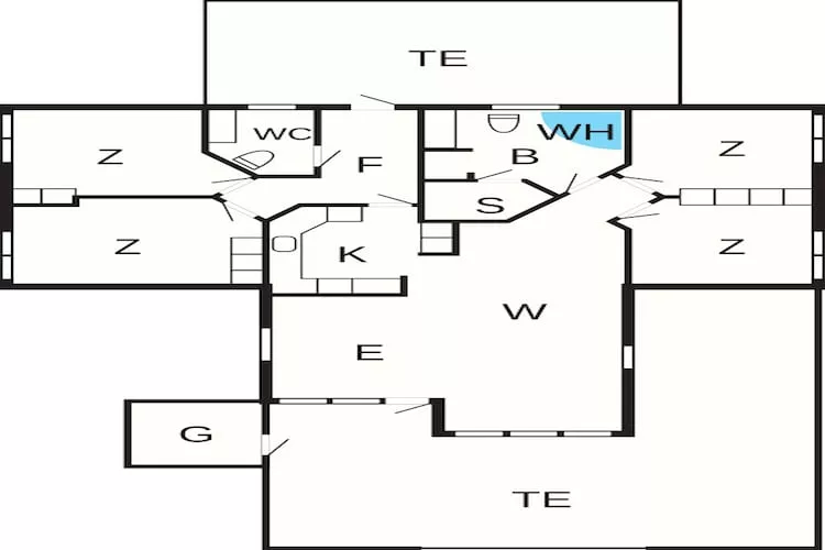 Modern Strandverblijf -- By Traum Ferienwohnungen-Plattegrond