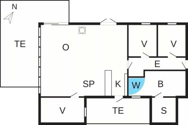 6 persoons vakantie huis in Hemmet-Plattegrond