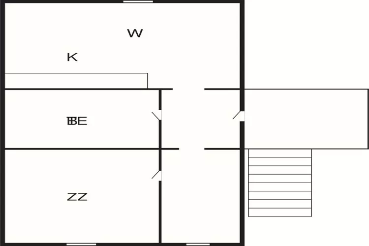 Huisdiervriendelijk Rømø Getaway Appartement-Plattegrond