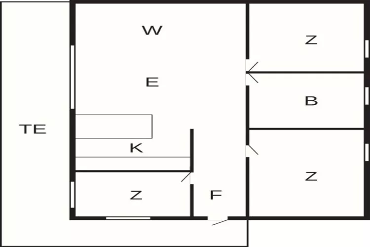 5 persoons vakantie huis in Ans By-By Traum-Plattegrond