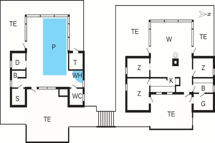 Charmante strand retraite -- By Traum Ferienwohnungen-Plattegrond