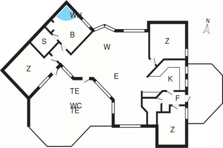 8 persoons vakantie huis in Gilleleje-Plattegrond
