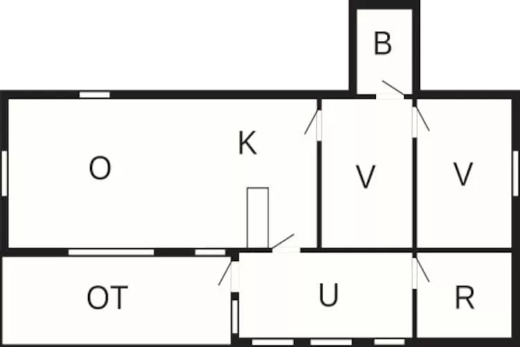 Kustparel in Juelsminde -- By Traum Ferienwohnungen-Plattegrond