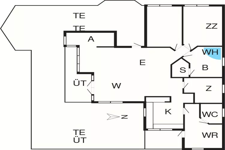 Luxe retraite in Marielyst -- By Traum Ferienwohnungen-Plattegrond