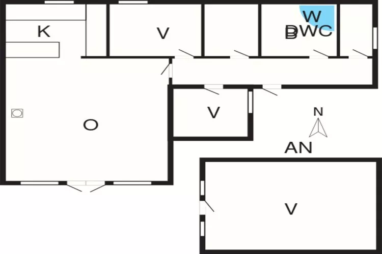 6 persoons vakantie huis in Knebel-By Traum-Plattegrond