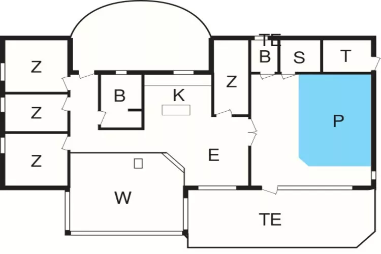 12 persoons vakantie huis in Hjørring-Plattegrond