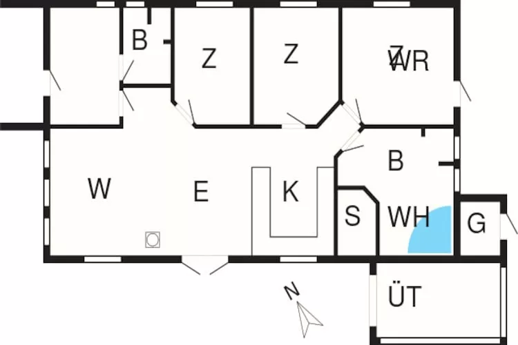 6 persoons vakantie huis in Hemmet-Plattegrond