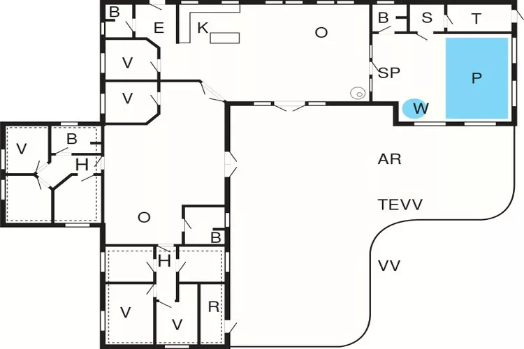 Luxe zwembad retraite bij zee -- By Traum Ferienwohnungen-Plattegrond