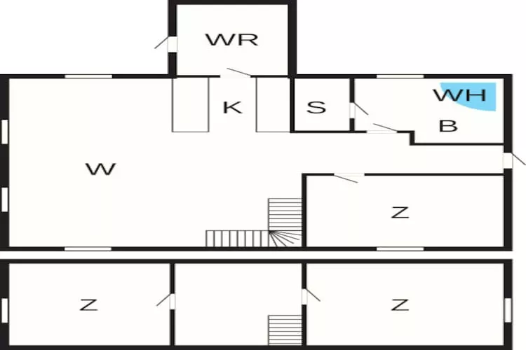 Luxe retraite in Blavand -- By Traum Ferienwohnungen-Plattegrond