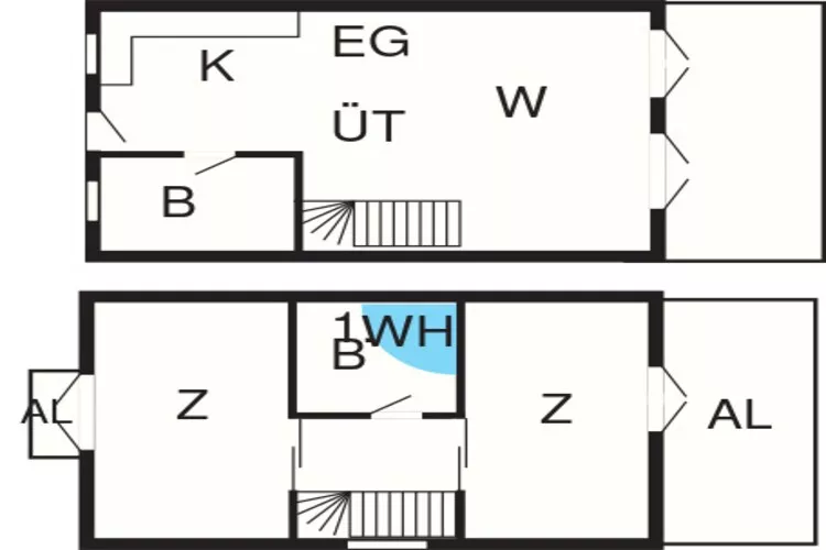 4 persoons vakantie huis in Blåvand-Plattegrond