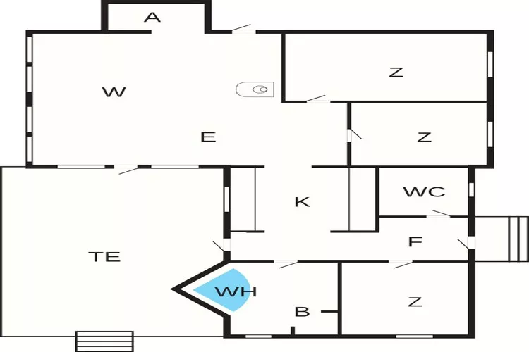 Idyllische huisje in Allinge -- By Traum Ferienwohnungen-Plattegrond