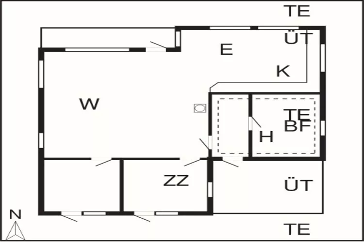 6 persoons vakantie huis in Harboøre-By Traum-Plattegrond