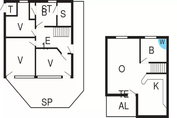MERKUR 62+58 SW 1.RH.-Plattegrond