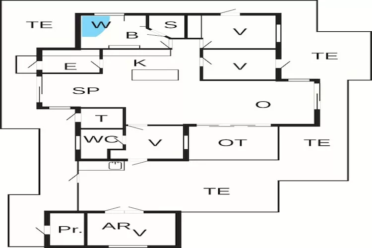 10 persoons vakantie huis in Brovst-By Traum-Plattegrond
