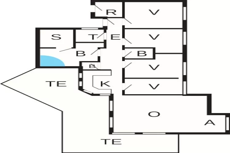 Luxe retraite nabij strand-Plattegrond