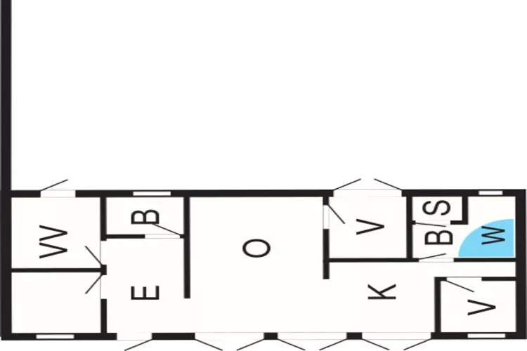 Schilderachtig toevluchtsoord in Boddum -- By Traum Ferienwohnungen-Plattegrond