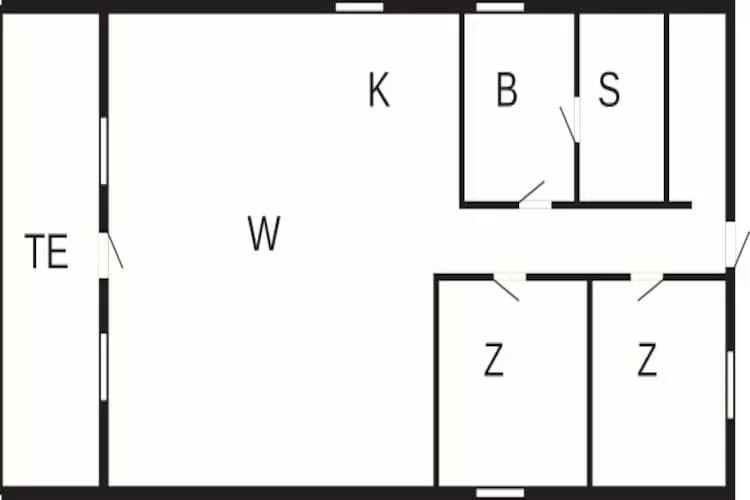 Kust ontsnapping met sauna -- By Traum Ferienwohnungen-Plattegrond