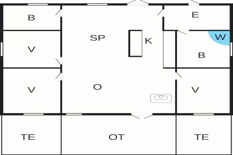 7 persoons vakantie huis in Rødby-By Traum-Plattegrond