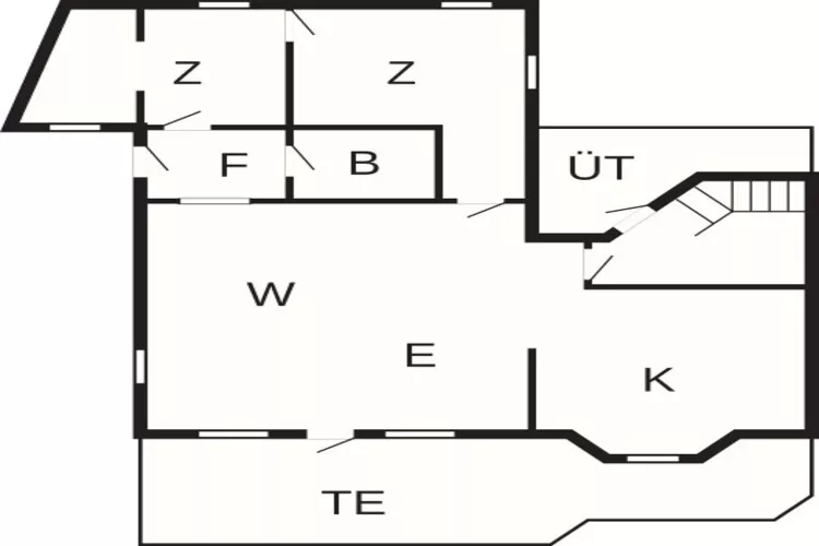 Panoramisch toevluchtsoord in Andkaer Vig -- By Traum Ferienwohnungen-Plattegrond
