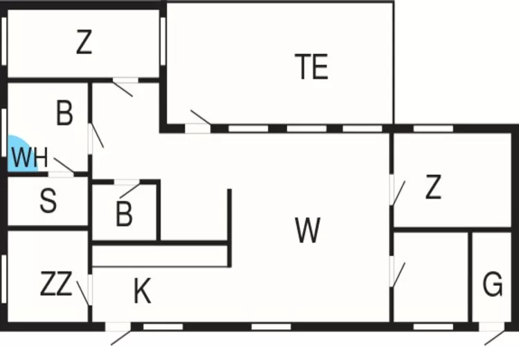 8 persoons vakantie huis in Vestervig-Plattegrond