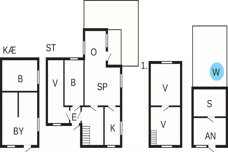GAMLEHUSET HUS 42907-Plattegrond