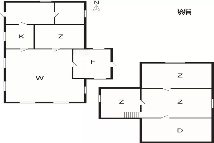 Sfeervol strandhuisje -- By Traum Ferienwohnungen-Plattegrond