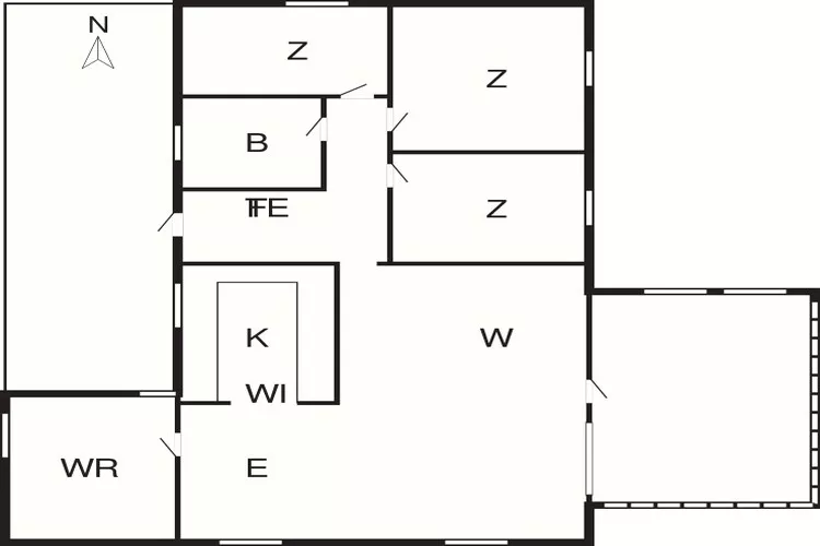 6 persoons vakantie huis in Nørre Nebel-By Traum-Plattegrond