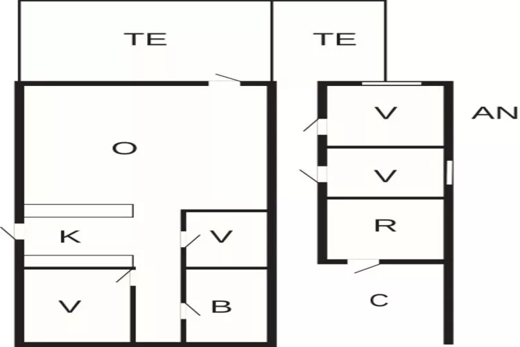 8 persoons vakantie huis in Bjert-By Traum-Plattegrond
