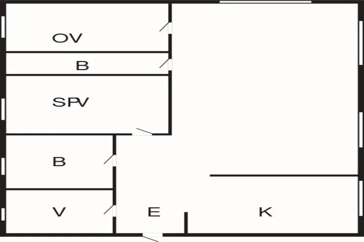 Rustig toevluchtsoord in Bogense -- By Traum Ferienwohnungen-Plattegrond