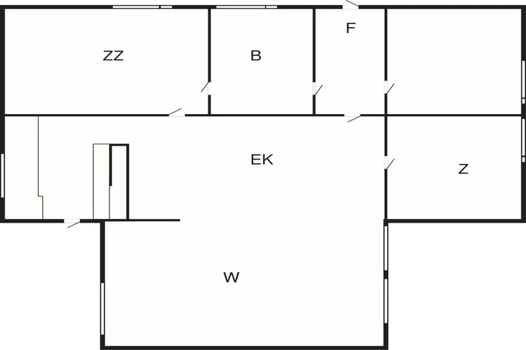 Rivieroever retraite in Rageleje -- By Traum Ferienwohnungen-Plattegrond