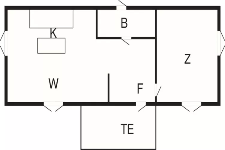 3 persoons vakantie huis in TROSA-By Traum-Plattegrond