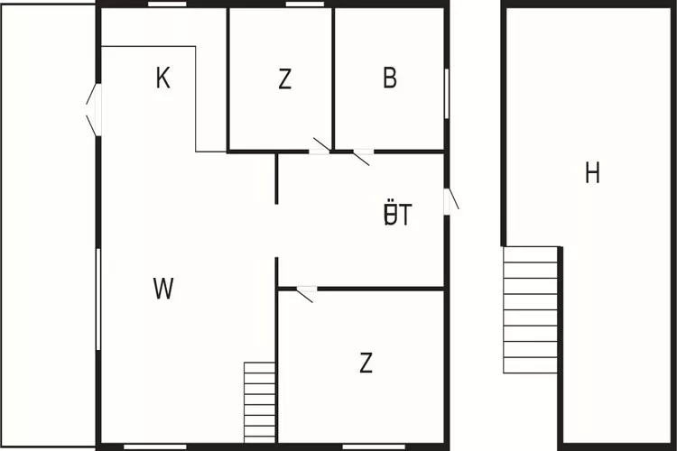 6-persoonswoning in Eskebjerg-By-Plattegrond