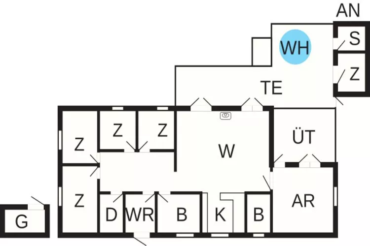 12 persoons vakantie huis in Ålbæk-By Traum-Plattegrond