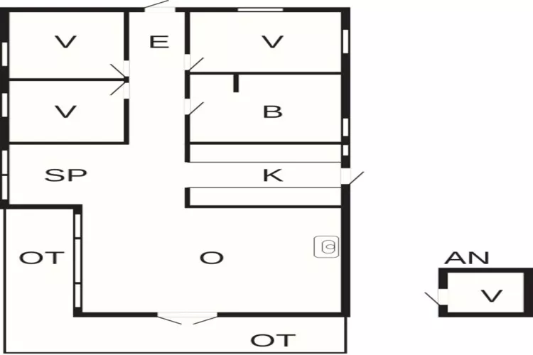 6 persoons vakantie huis in Ebeltoft-By Traum-Plattegrond