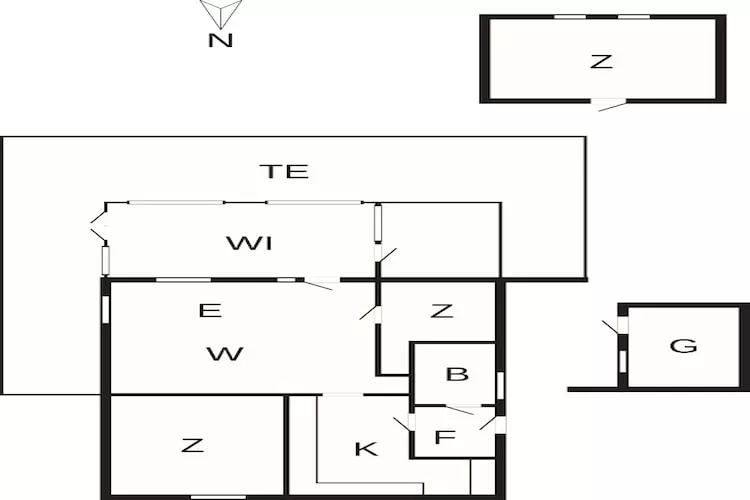 Gerestaureerde huis nabij strand -- By Traum Ferienwohnungen-Plattegrond