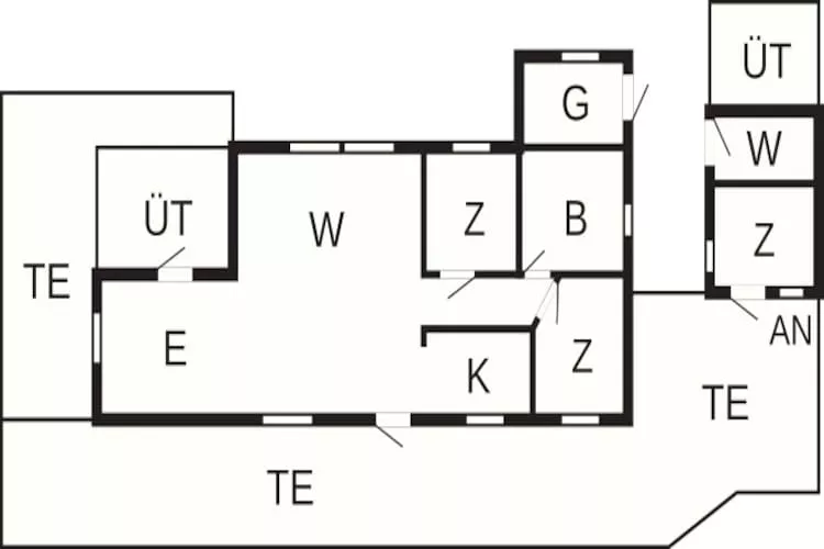 Rustig toevluchtsoord bij Ulvshale -- By Traum Ferienwohnungen-Plattegrond