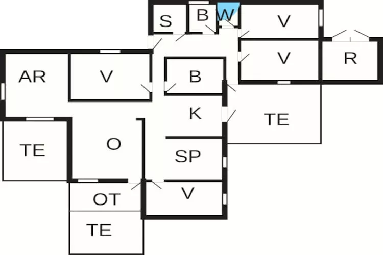 8 persoons vakantie huis in Rømø-Plattegrond