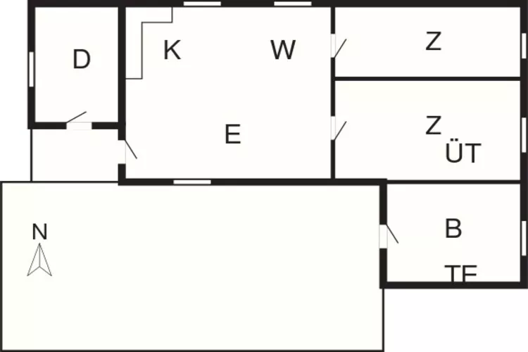 HUS 55762 HYTTE A-Plattegrond