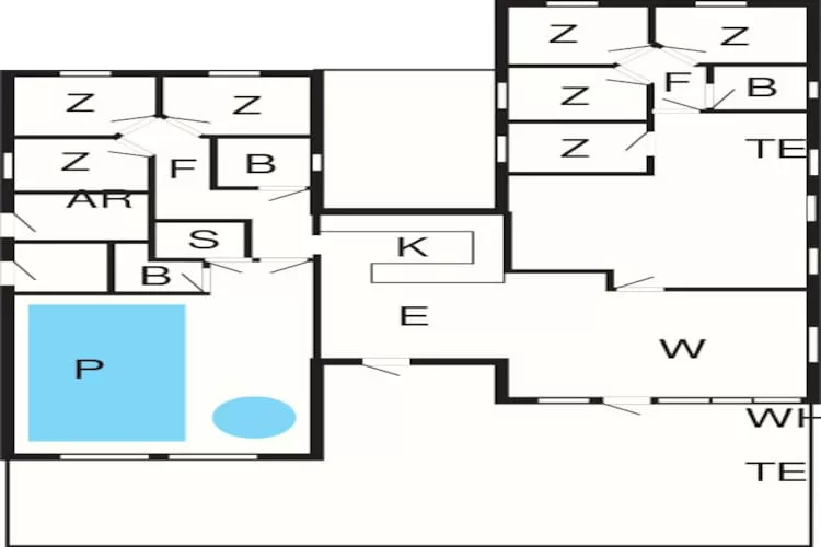 Luxe retraite in Liseleje -- By Traum Ferienwohnungen-Plattegrond