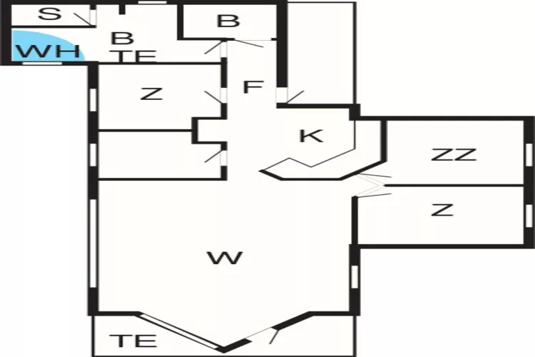 Luxe retraite in Vorupor -- By Traum Ferienwohnungen-Plattegrond