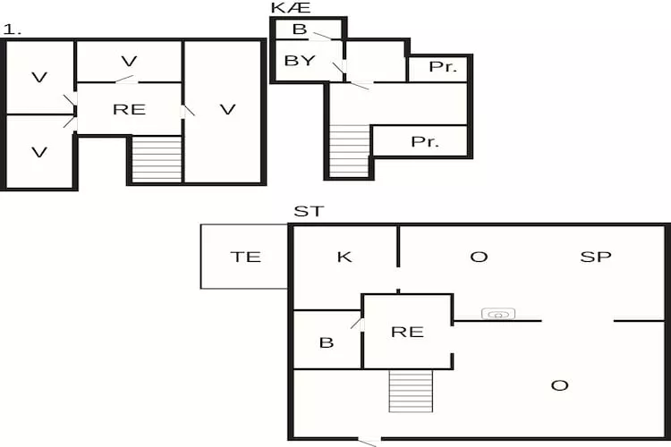 Gezinsvriendelijk huisje in Thyboron-Plattegrond
