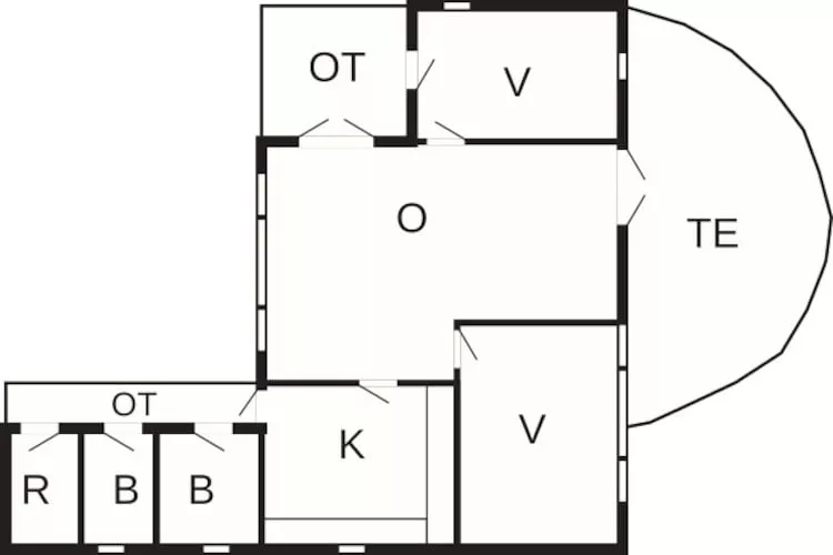 4 persoons vakantie huis in Bryrup-By Traum-Plattegrond