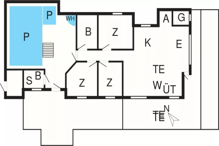 9 persoons vakantie huis in Jerup-By Traum-Plattegrond