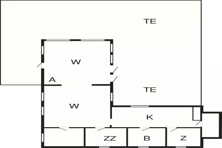 Rustig toevluchtsoord in Blavand -- By Traum Ferienwohnungen-Plattegrond