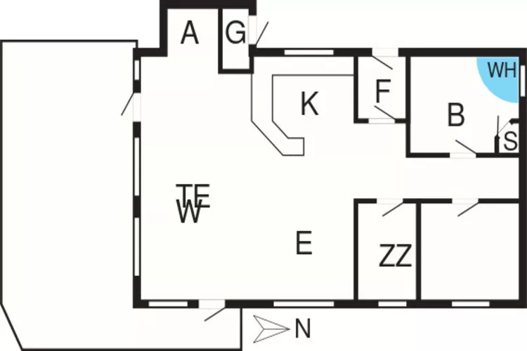 6 persoons vakantie huis in Løkken-By Traum-Plattegrond